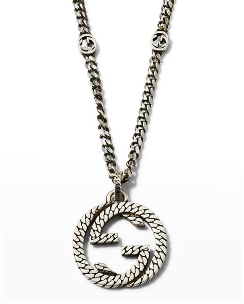 gucci mens silver chain|gucci chain price.